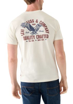 Levi's Men's Short Sleeve Eagle Back Graphic T-Shirt, 2XL