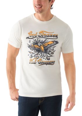 Levi's Men's Short Sleeve Front Eagle Graphic T-Shirt, 2XL