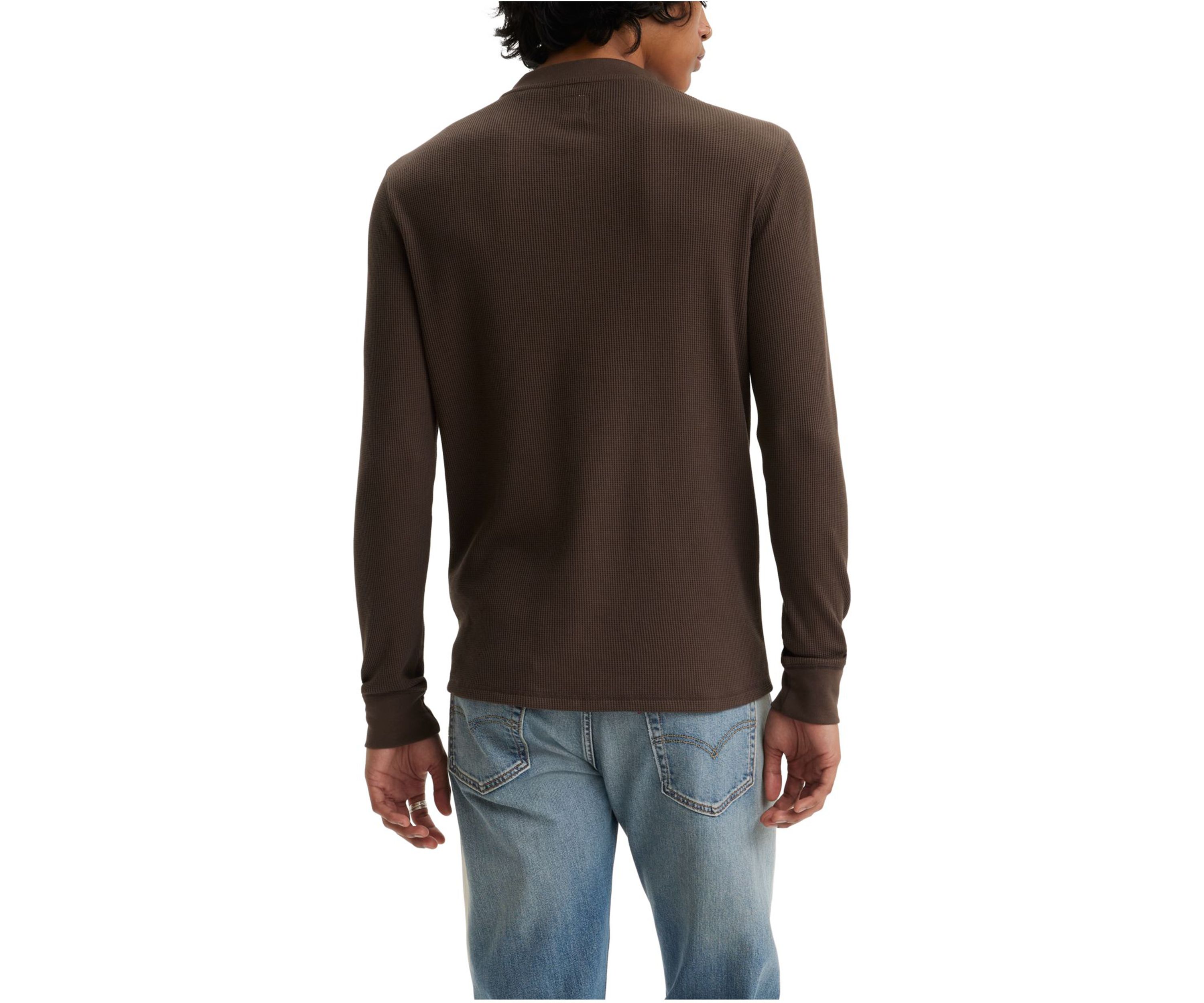 Chocolate Brown Henley Shirt 