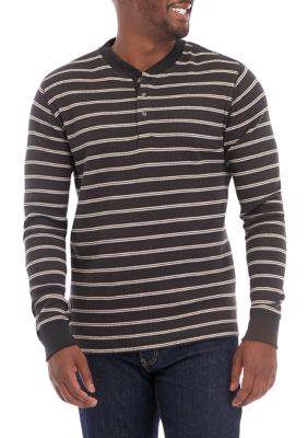 Levi's Men's Long Sleeve Thermal 3 Button Henley Shirt, XLT Big