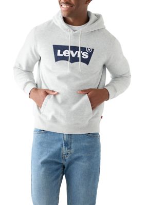 Levi's Pamuklu Regular Fit Kanguru Cepli Kapüşonlu Logolu Erkek Sweat A2410-0013