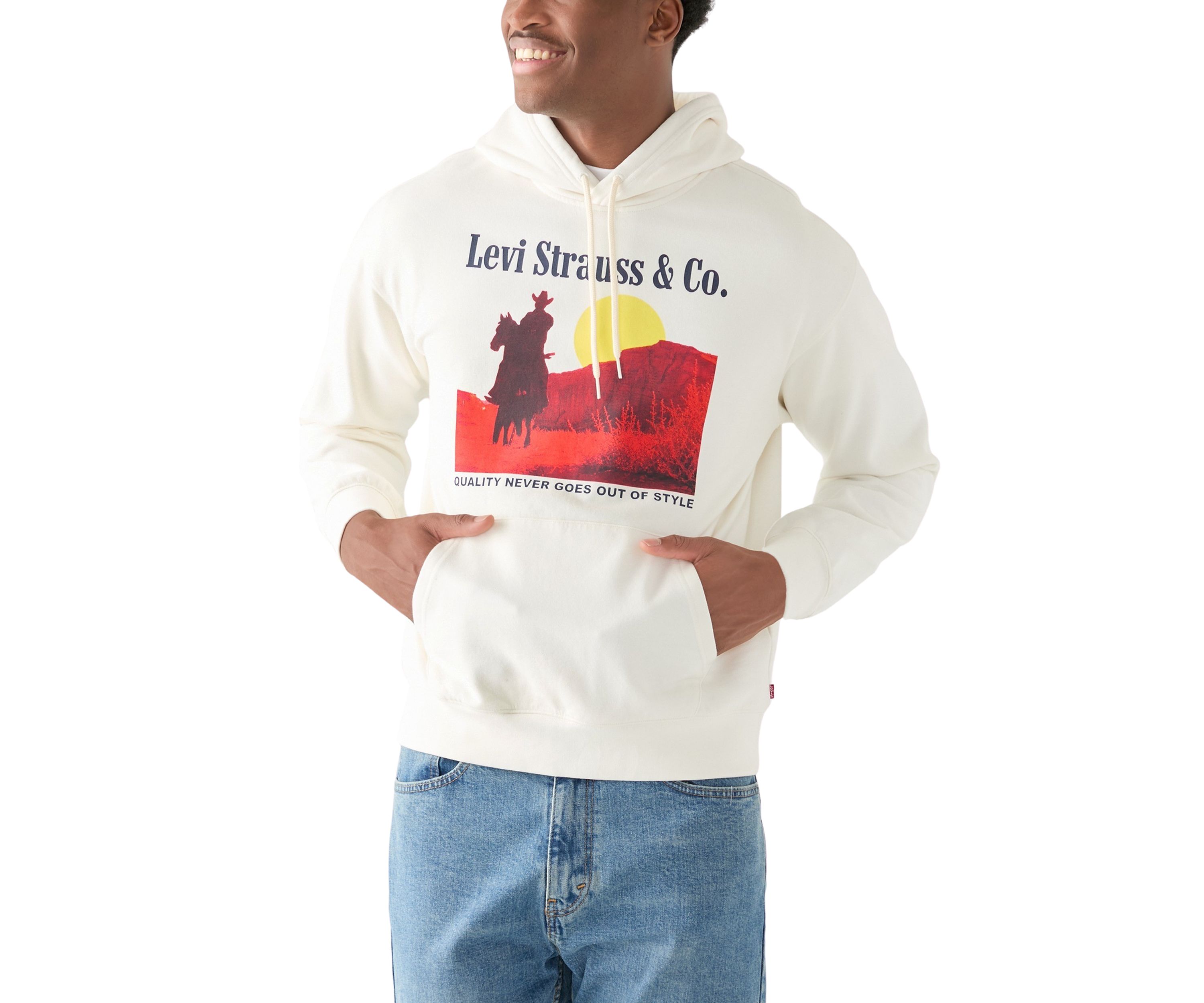 Archival Western Relaxed Graphic Hoodie 