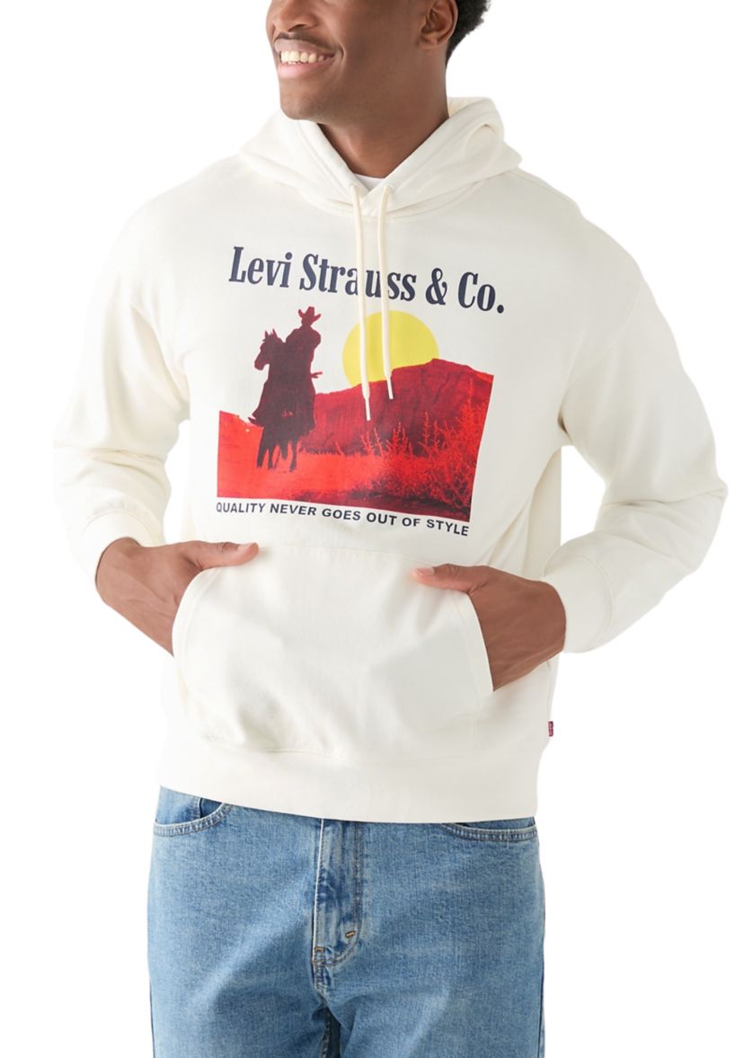 Archival Western Relaxed Graphic Hoodie 