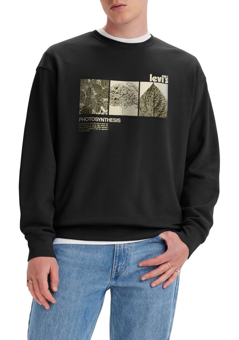Relaxed Graphic Crew Poster Photosynthesis Caviar Sweatshirt