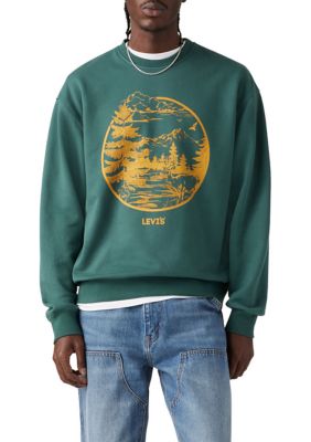 Levi's Men's Nature Circle Graphic Pullover, XLT Big