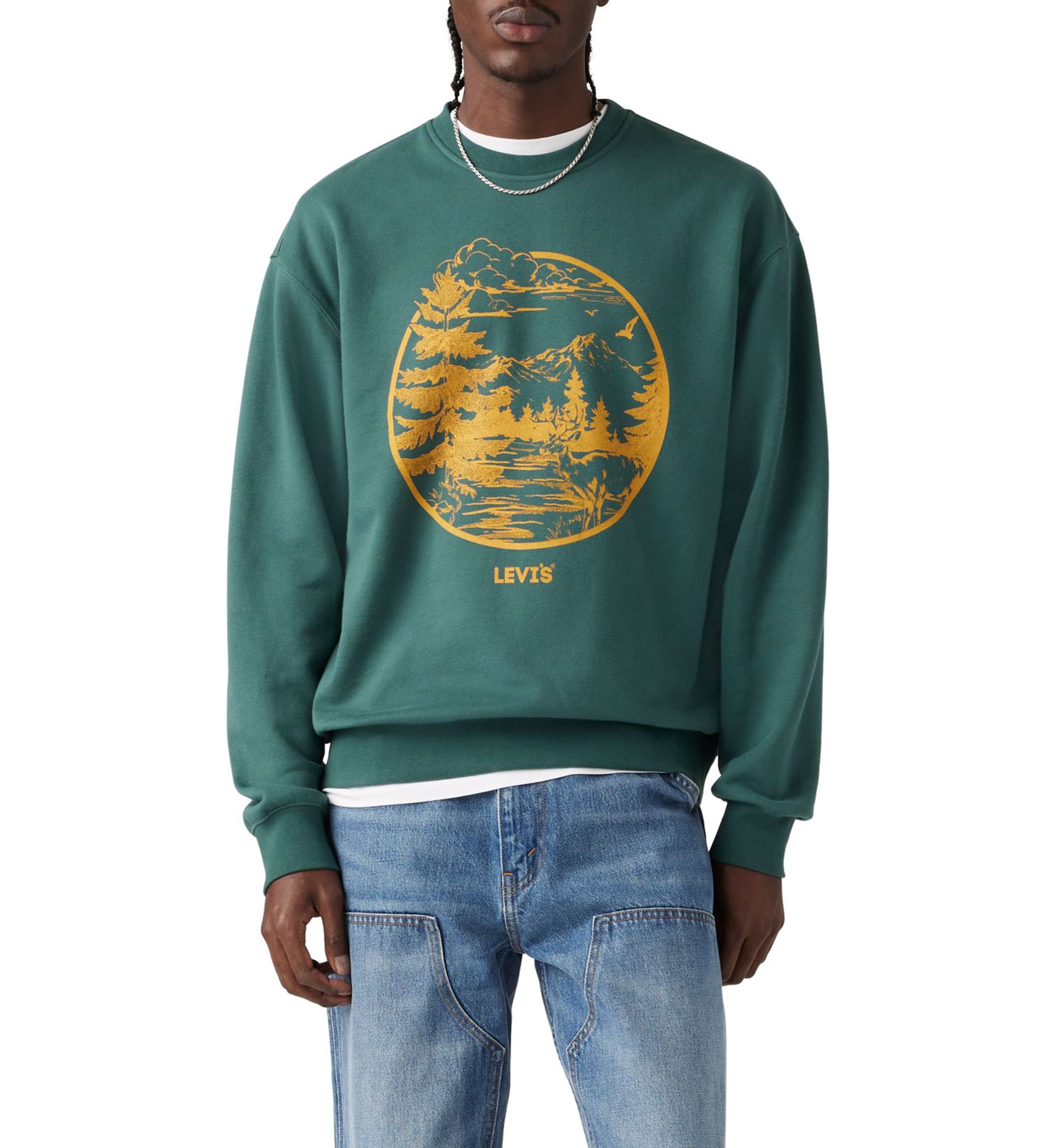 Nature Circle Graphic Pullover
