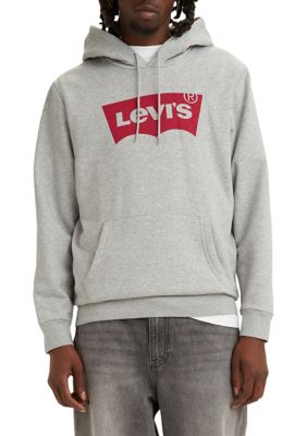 Levi's Men's Heather Gray Graphic Hoodie