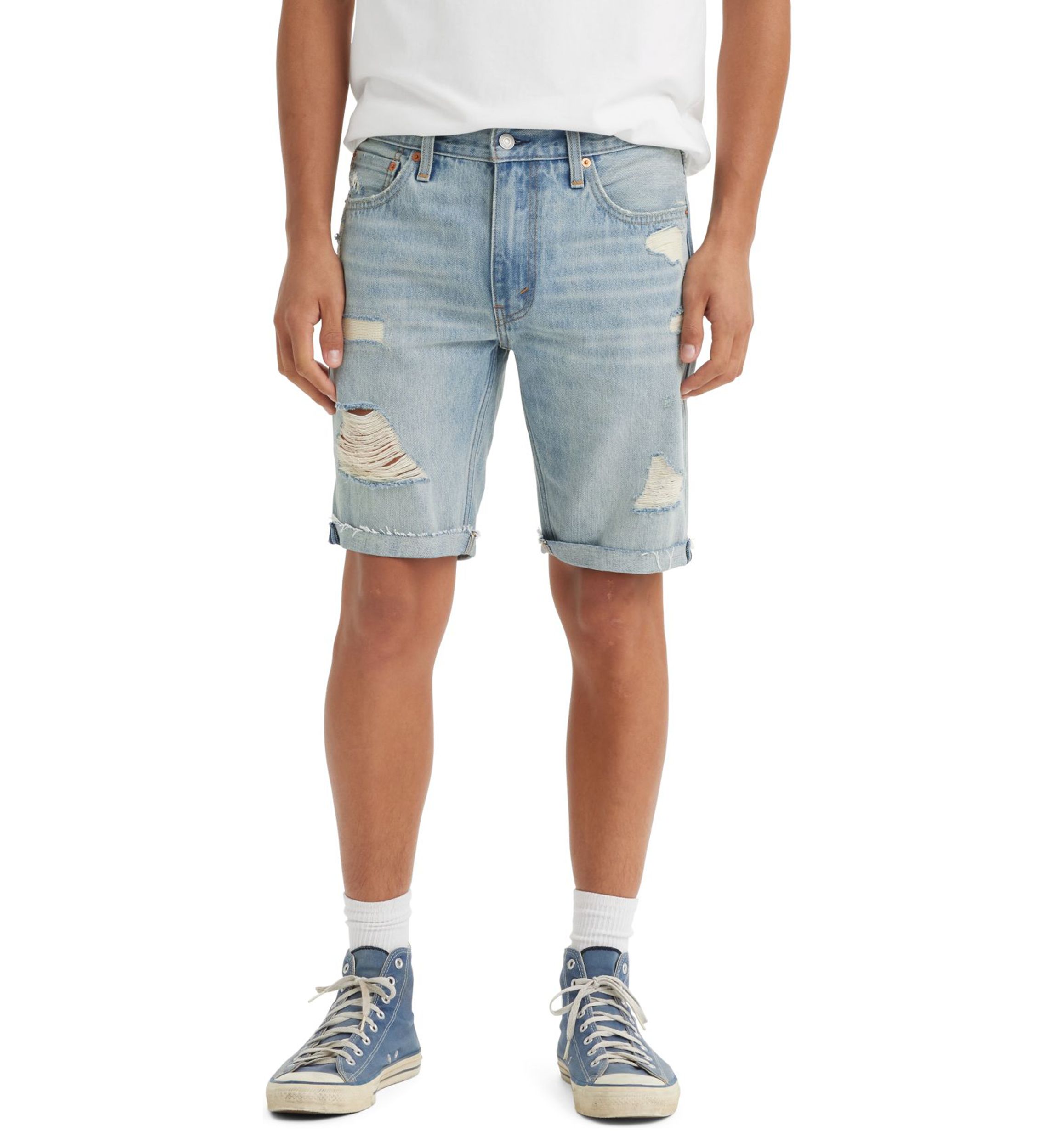 412 Slim Fit Denim Shorts