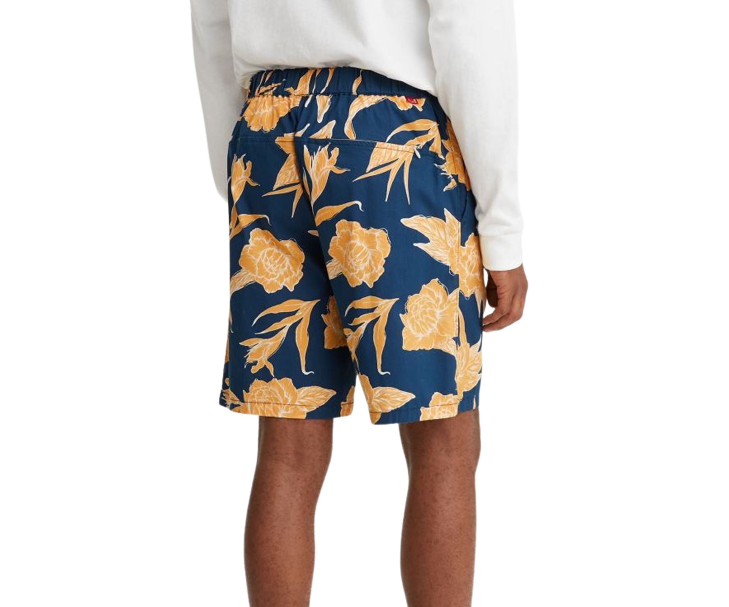 Toile Floral Estate Blue Belted Utility Shorts