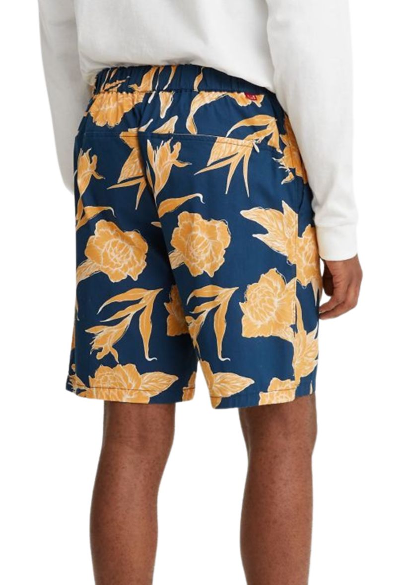 Toile Floral Estate Blue Belted Utility Shorts