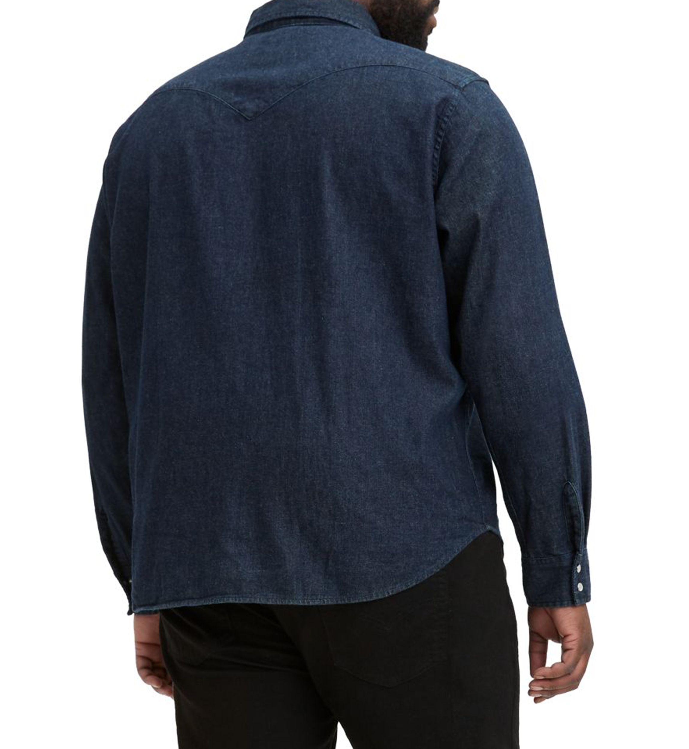 Big & Tall Long Sleeve Chest Pocket Button Down Shirt 