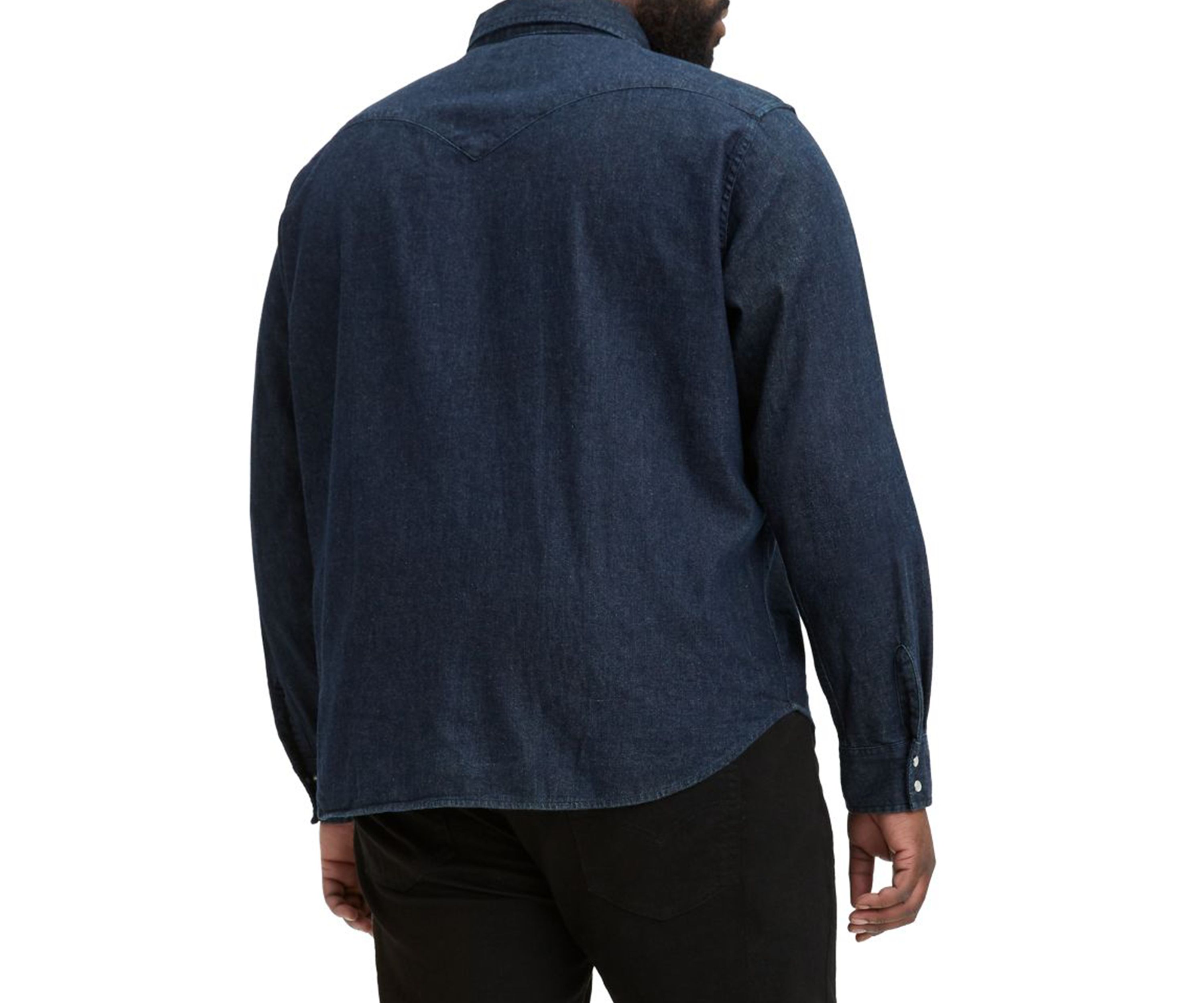 Big & Tall Long Sleeve Chest Pocket Button Down Shirt 