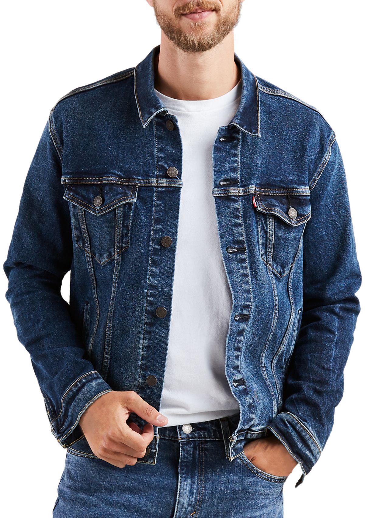 Big & Tall Big Trucker Jean Jacket