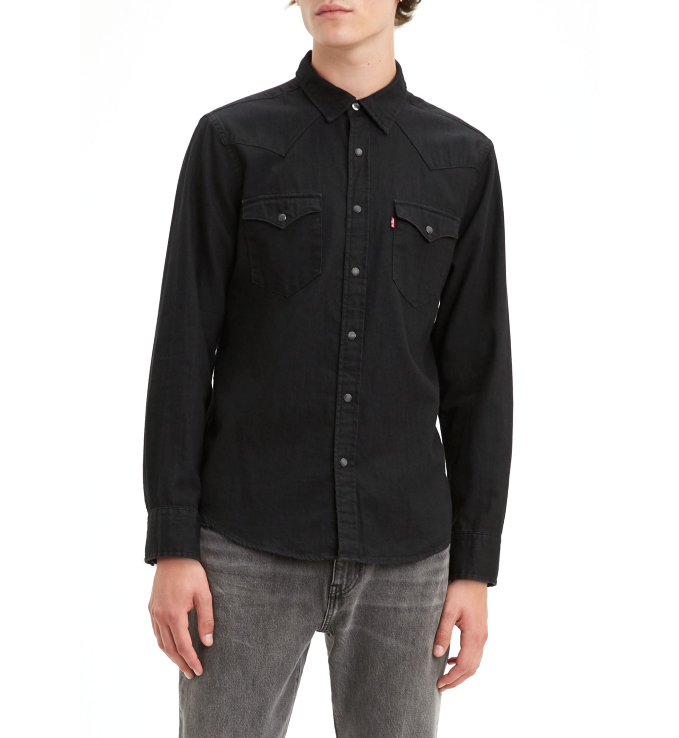 Classic Standard Western New Black Shirt