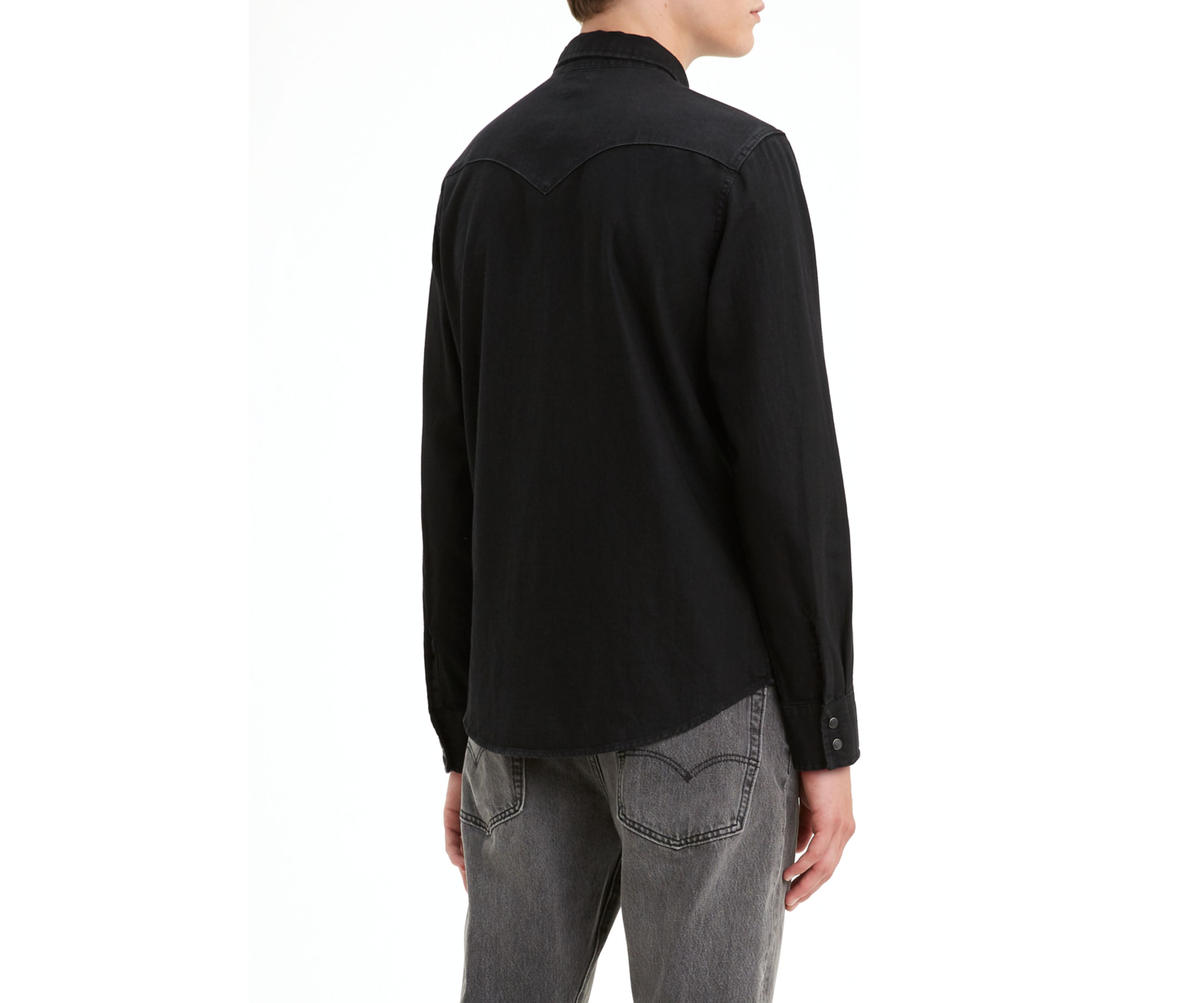 Classic Standard Western New Black Shirt