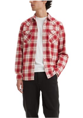 Levi's Men's Long Sleeve Plaid Button Down Shirt