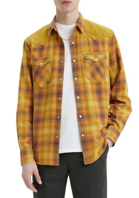 Levi's Men's Classic Western Standard Shirt, Green, Small