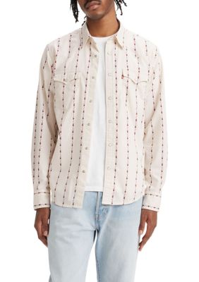 Levi's Men's Aaron Floral Stripe Shirt, XLT Big