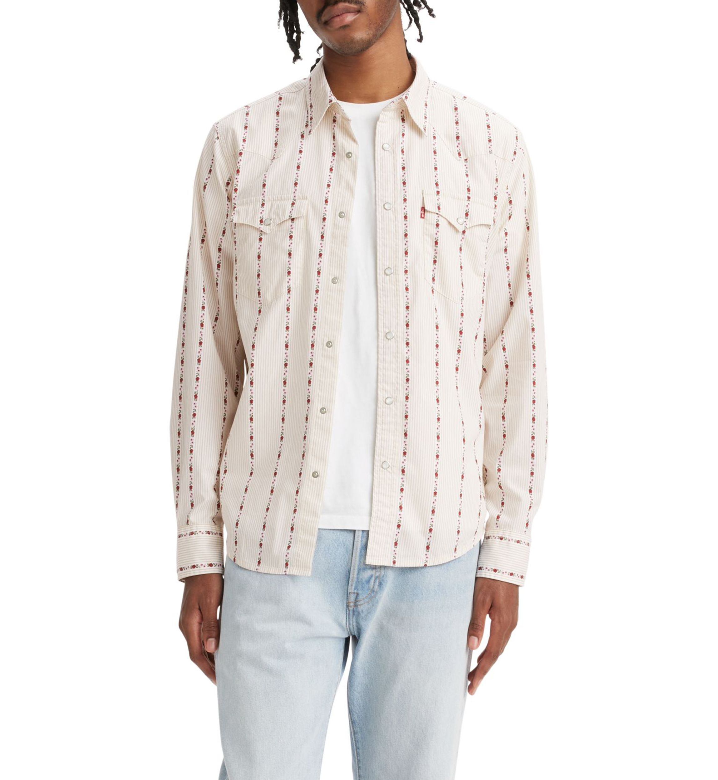 Aaron Floral Stripe Shirt 