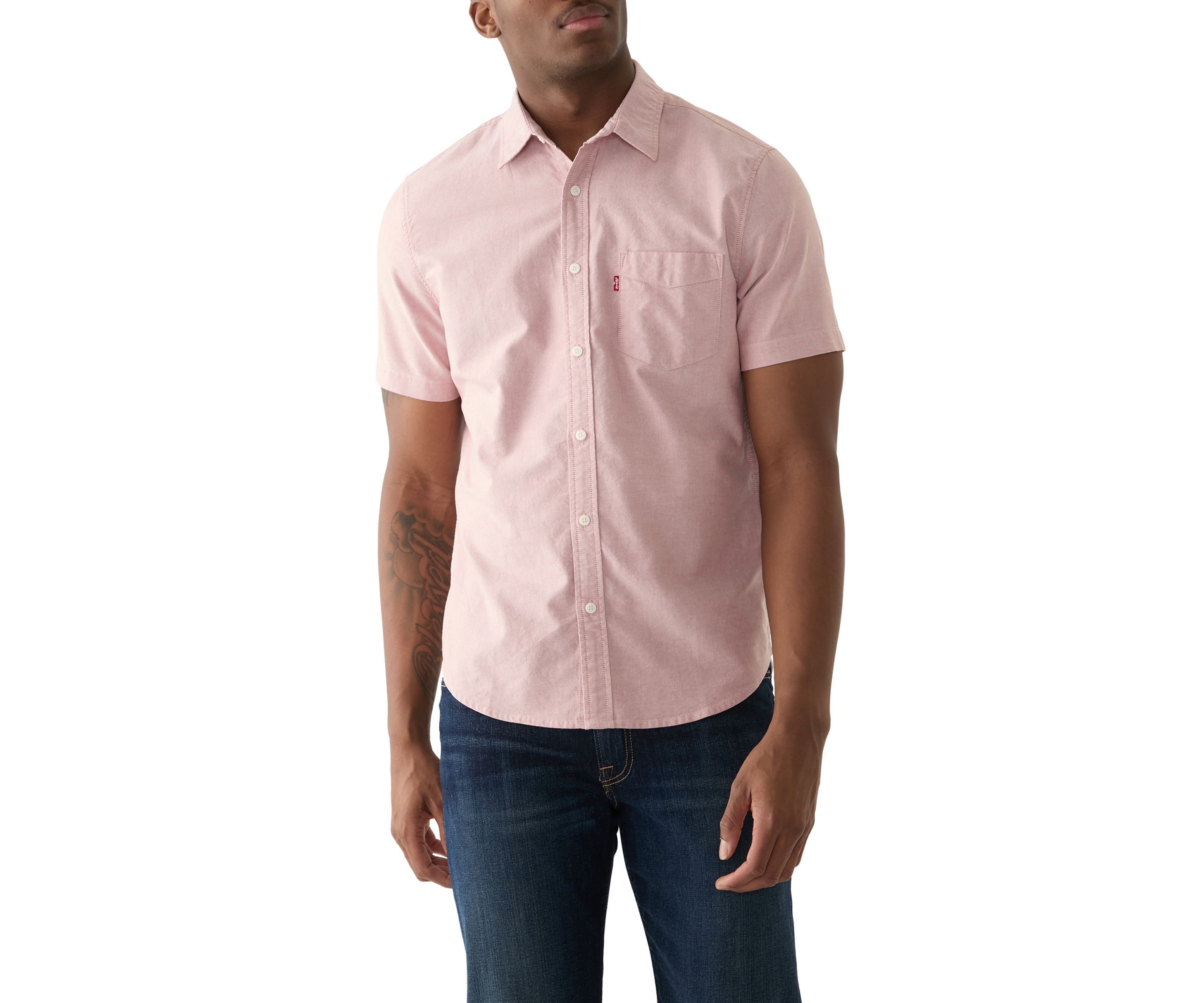 Classic One Pocket Short Sleeve Button Down Shirt