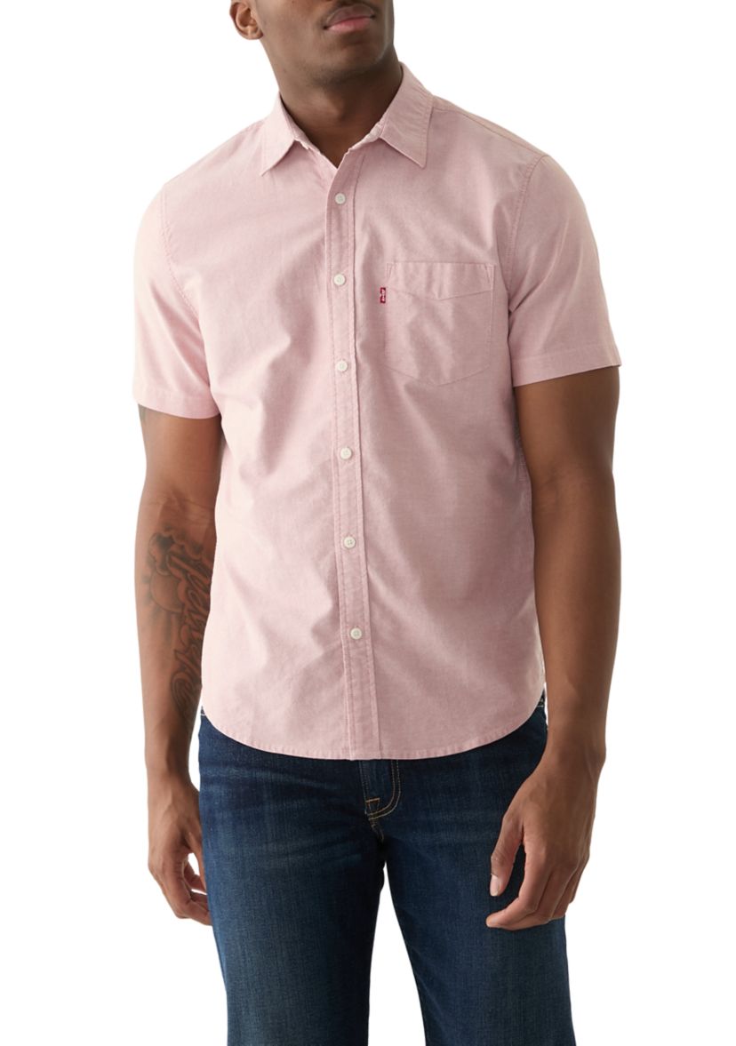 Classic One Pocket Short Sleeve Button Down Shirt