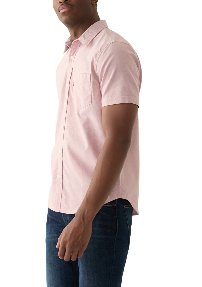 Classic One Pocket Short Sleeve Button Down Shirt