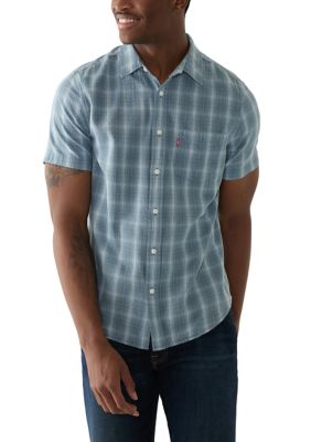 Levi's Men's Classic One Pocket Short Sleeve Plaid Button Down Shirt