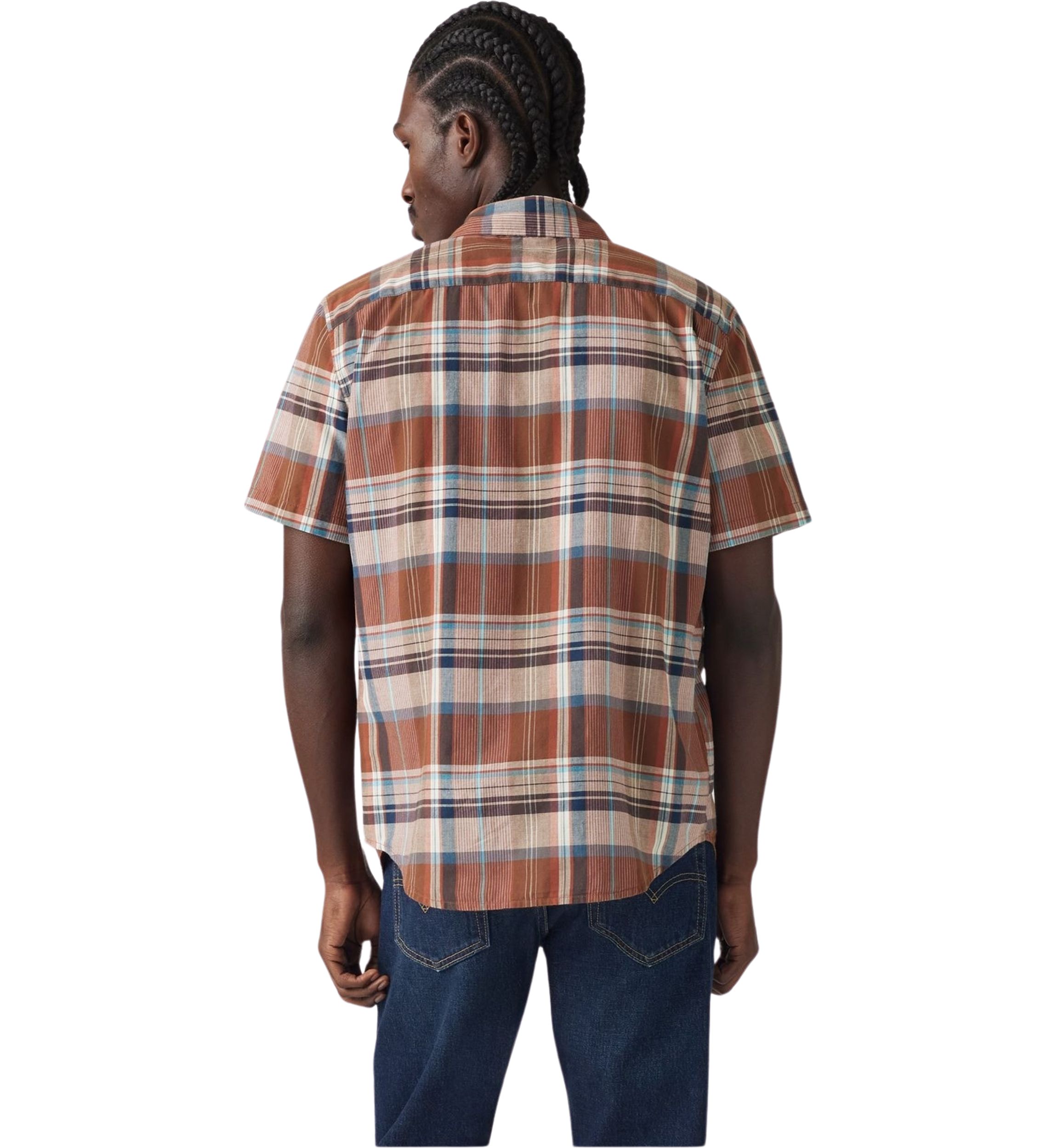 Short Sleeve One Pocket Button Up Shirt 