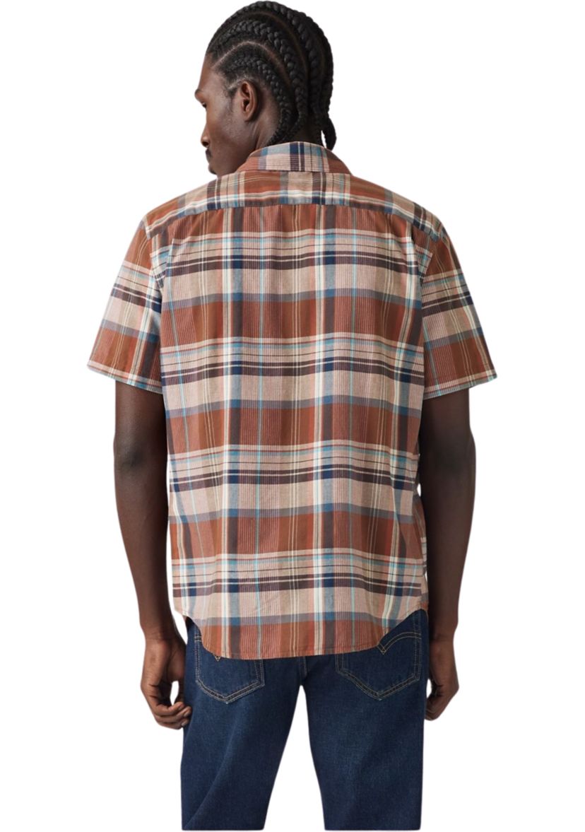 Short Sleeve One Pocket Button Up Shirt 