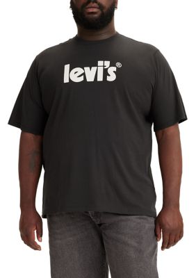 Levi's Men's Big & Tall Short Sleeve Poster Logo Graphic T-Shirt, LT