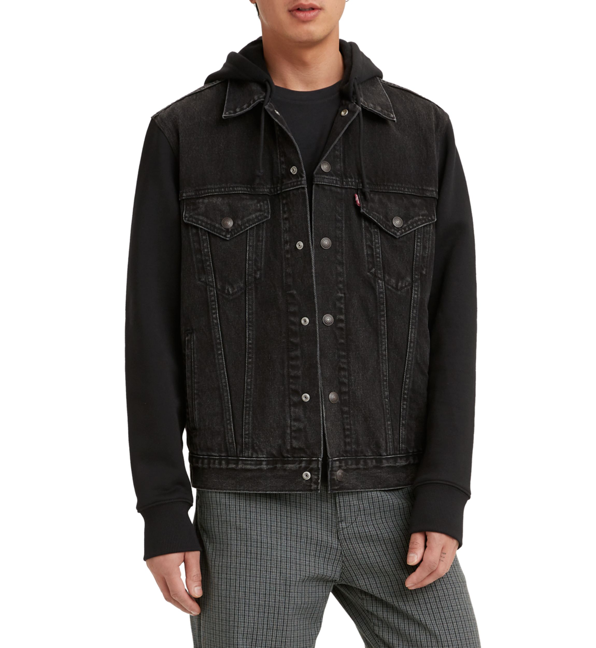 Hybrid Hoodie V Trucker Jacket