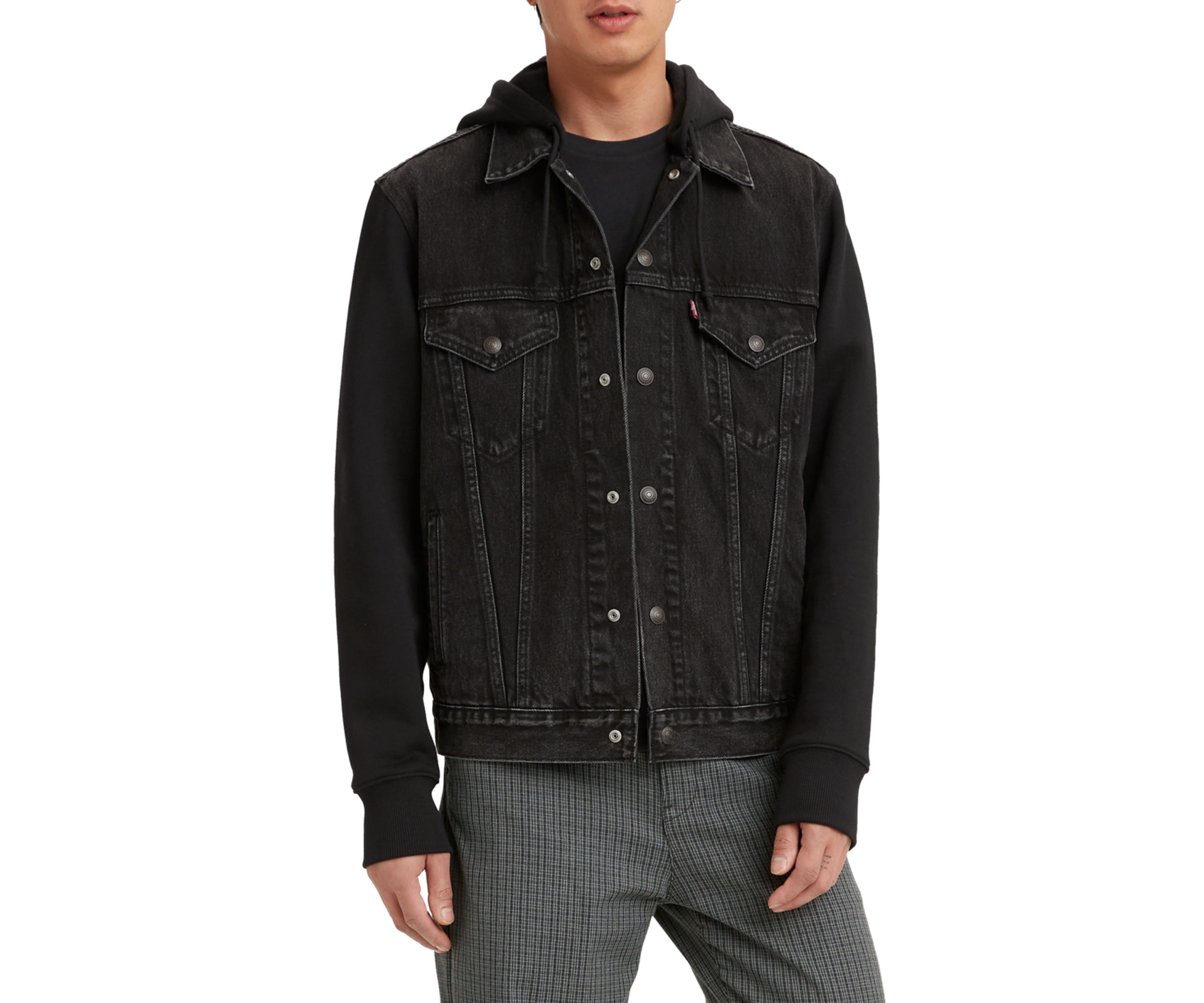 Hybrid Hoodie V Trucker Jacket