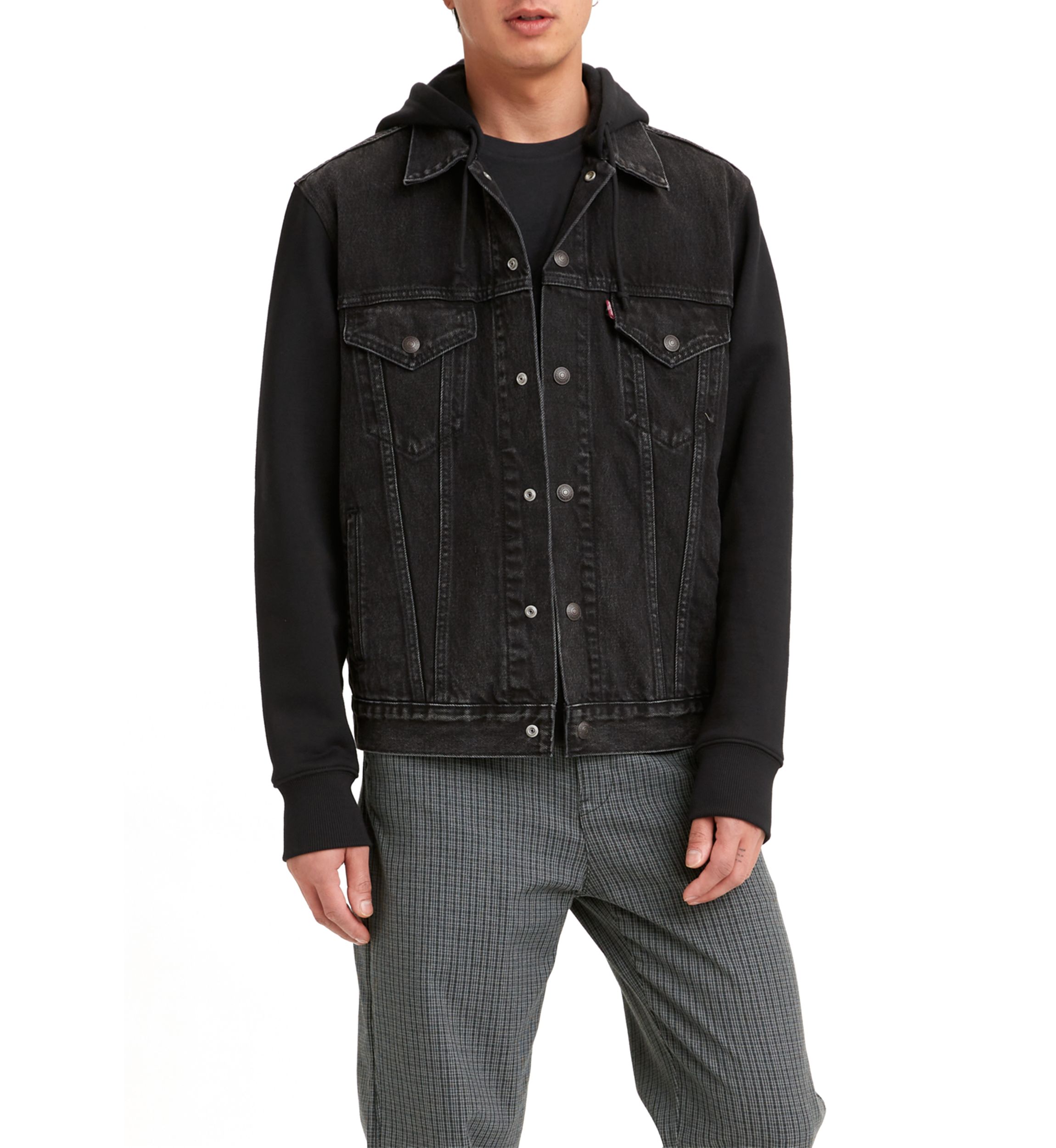 Hybrid Hoodie V Trucker Jacket