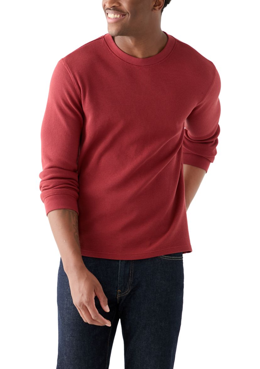 Solid Crew Neck Thermal Shirt