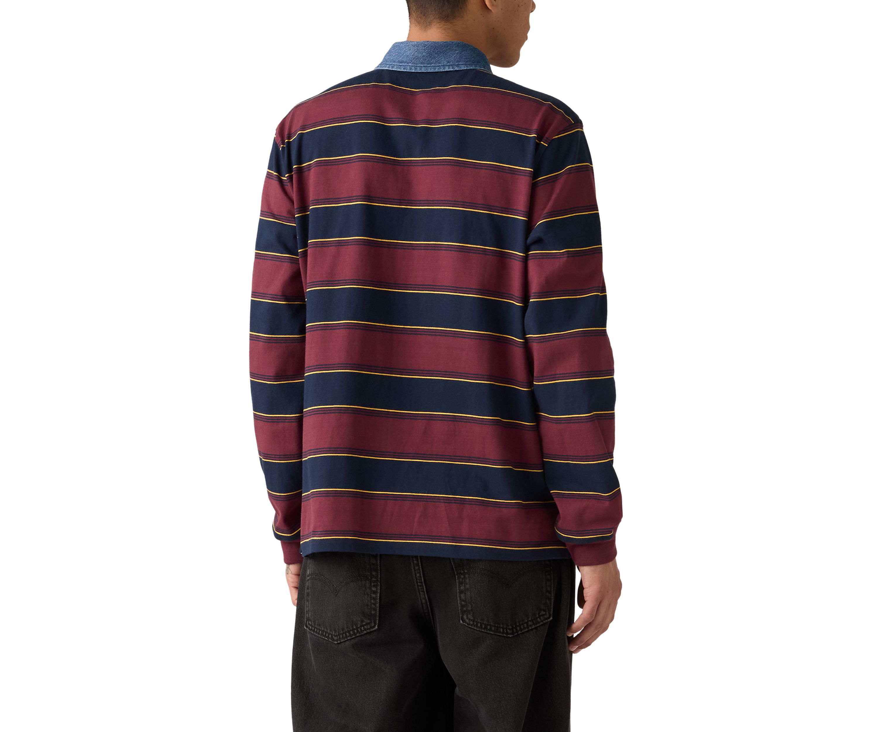 Indigo Stripe Tawny Polo Shirt