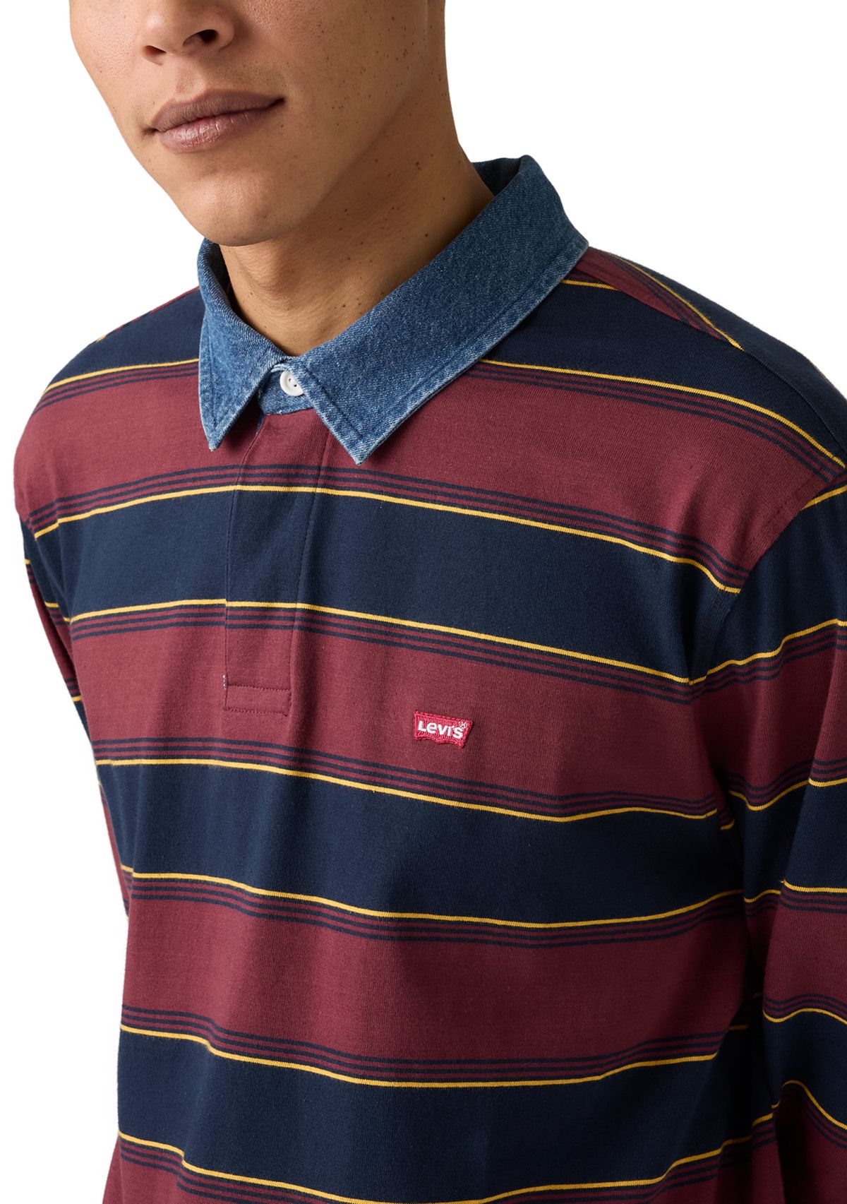 Indigo Stripe Tawny Polo Shirt