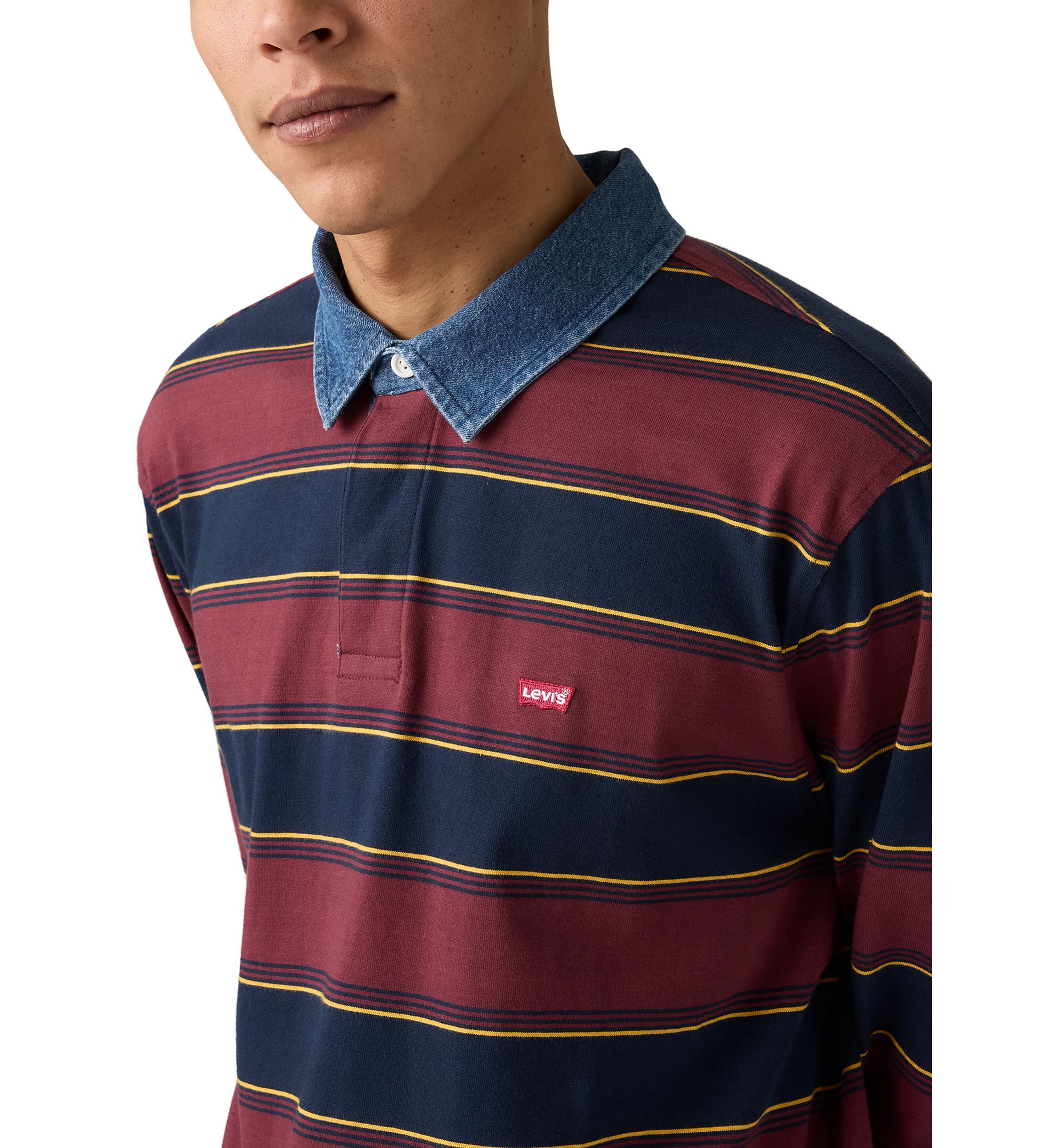Indigo Stripe Tawny Polo Shirt