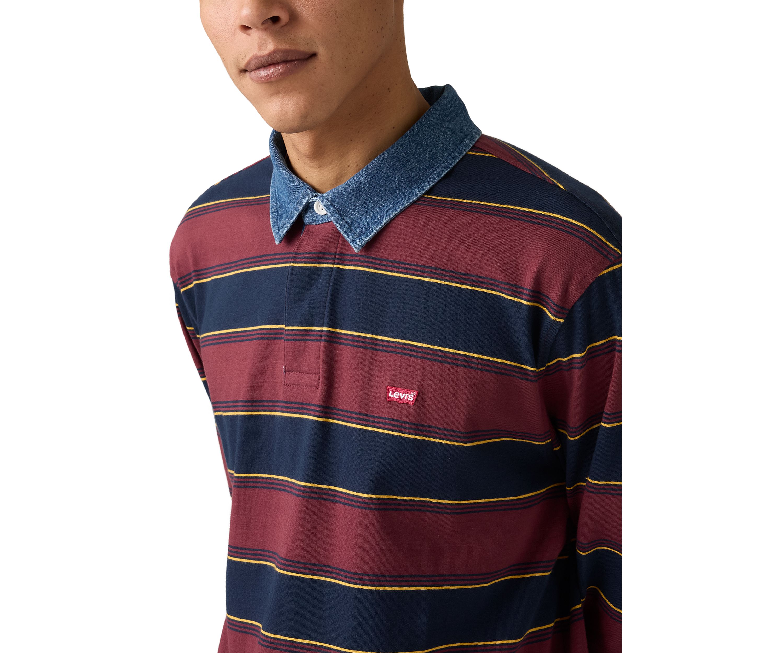 Indigo Stripe Tawny Polo Shirt