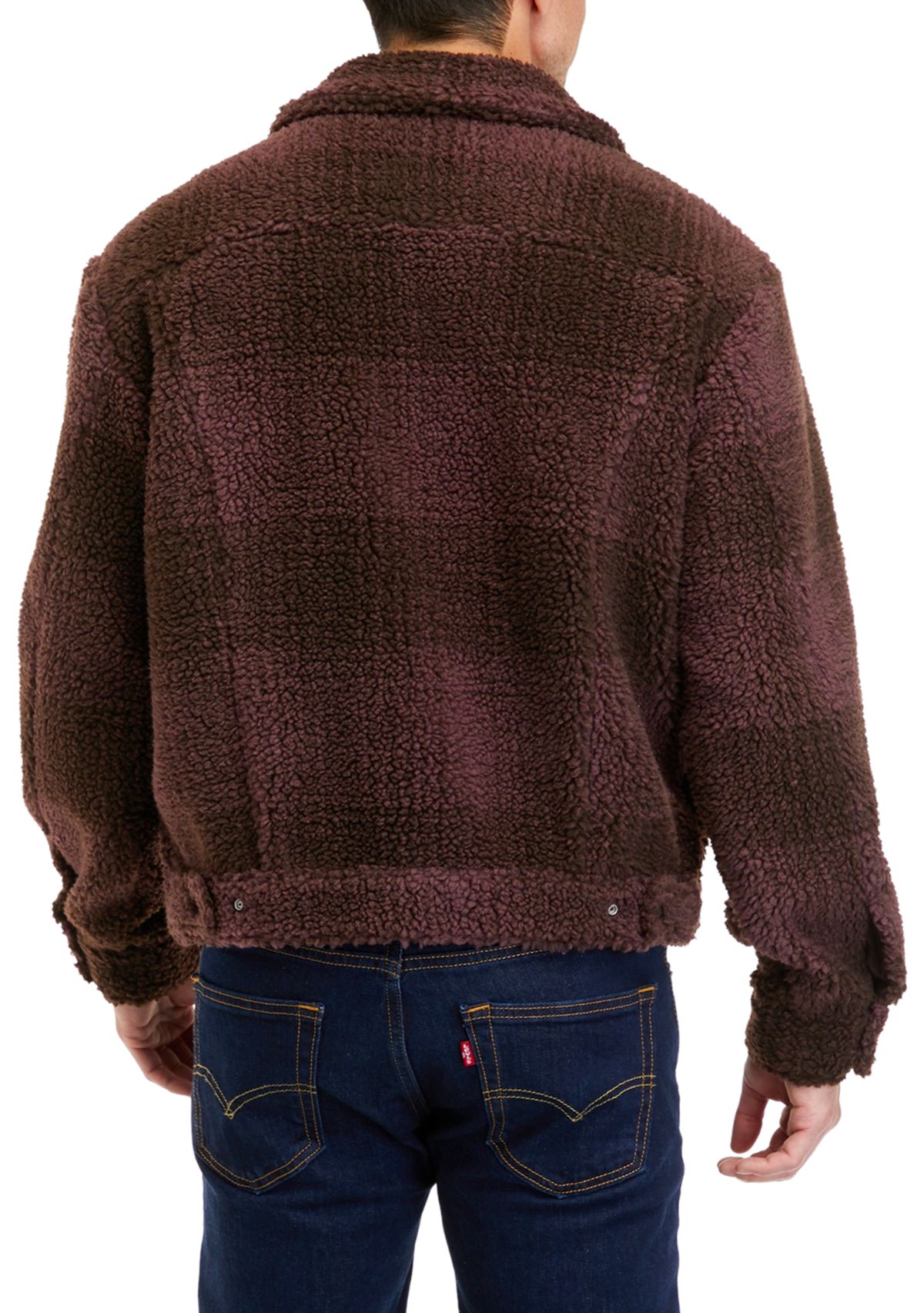 Tyrone Huckleberry Cozy Sherpa Trucker Jacket