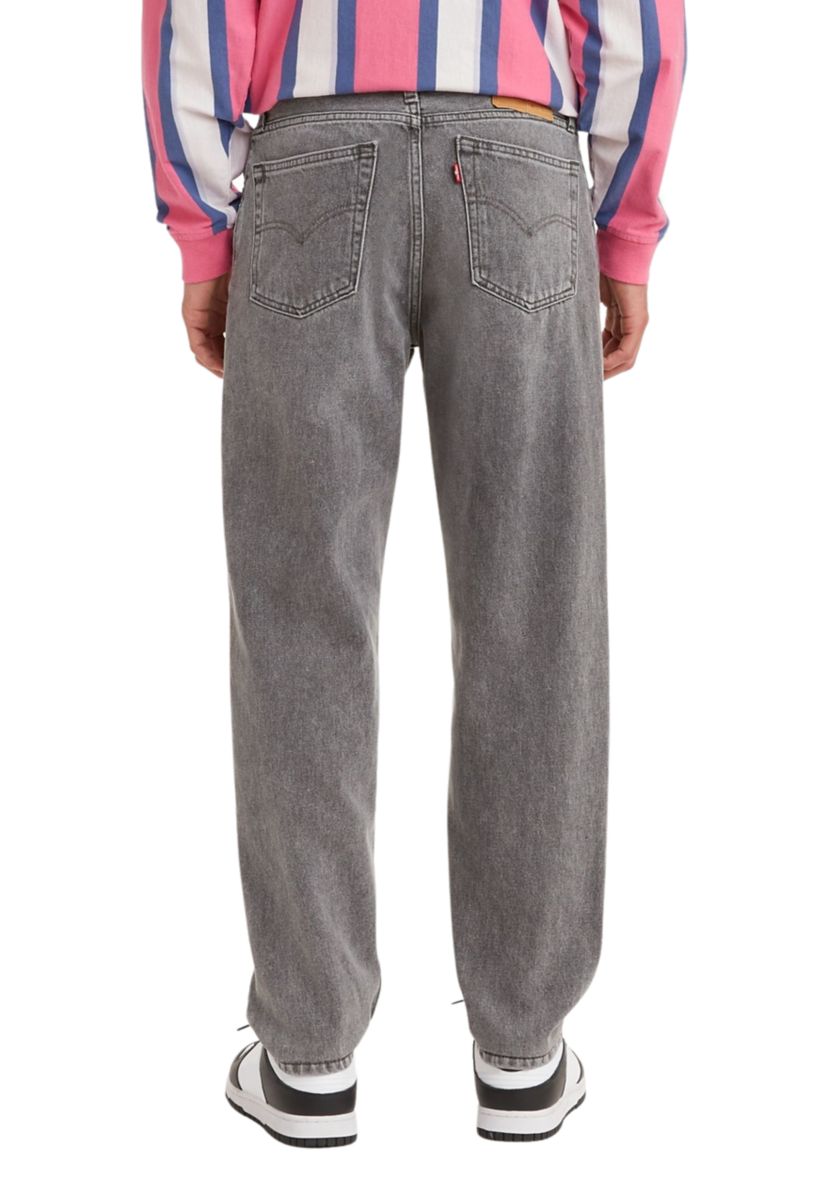 Gray Worn Relaxed Jeans