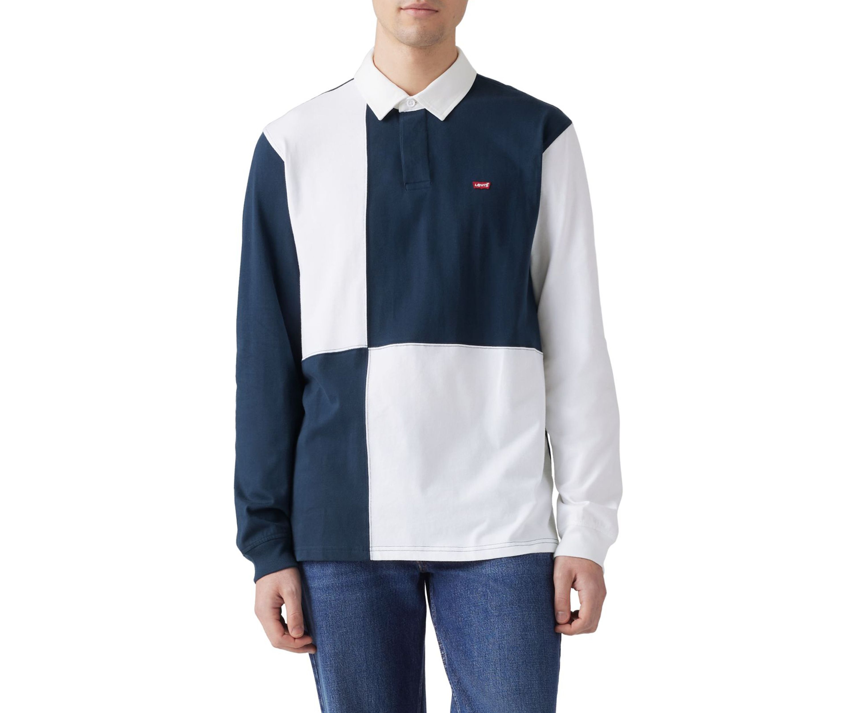 Color Block Rugby Shirt