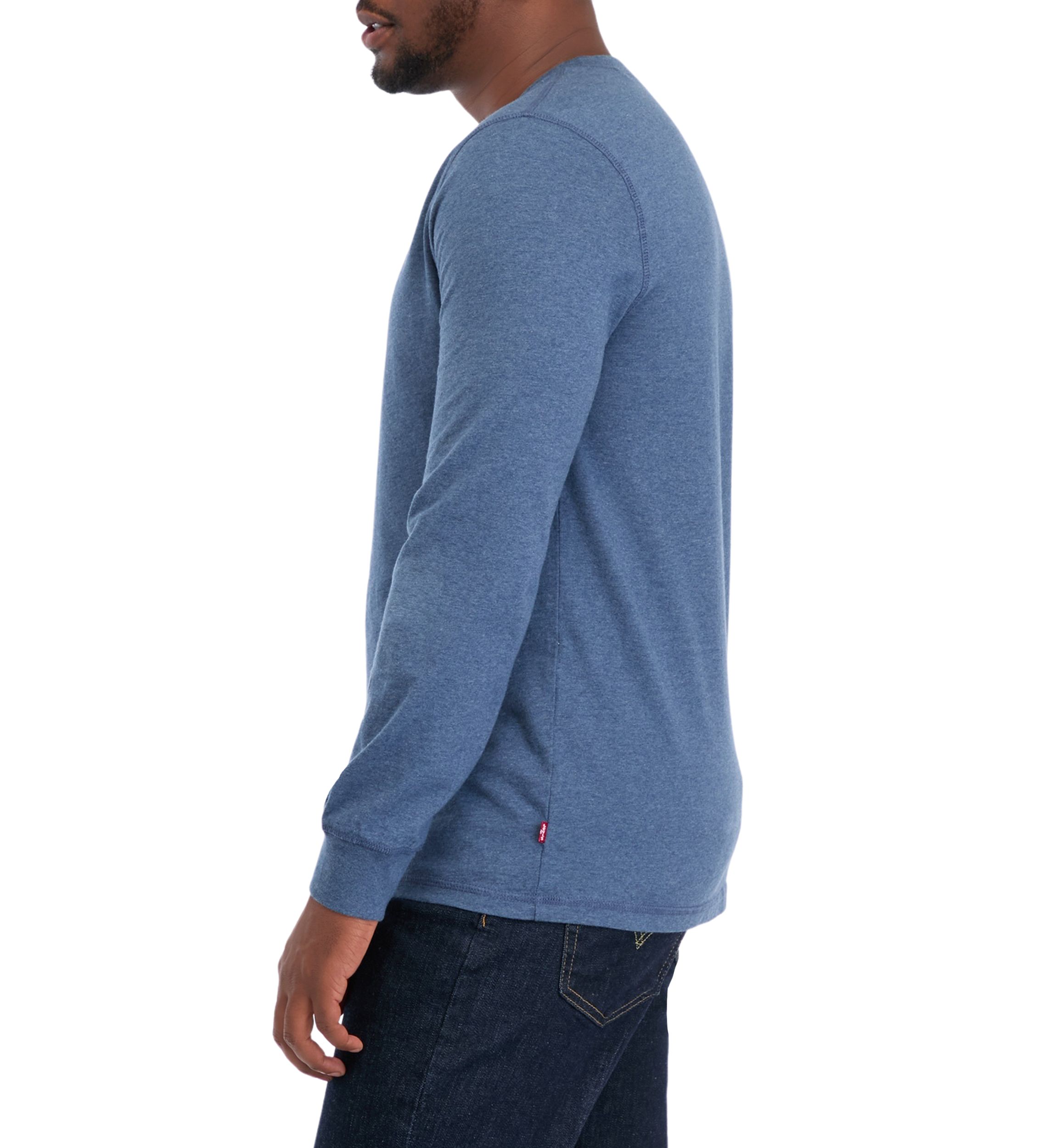 Long Sleeve 4 Button Henley Shirt