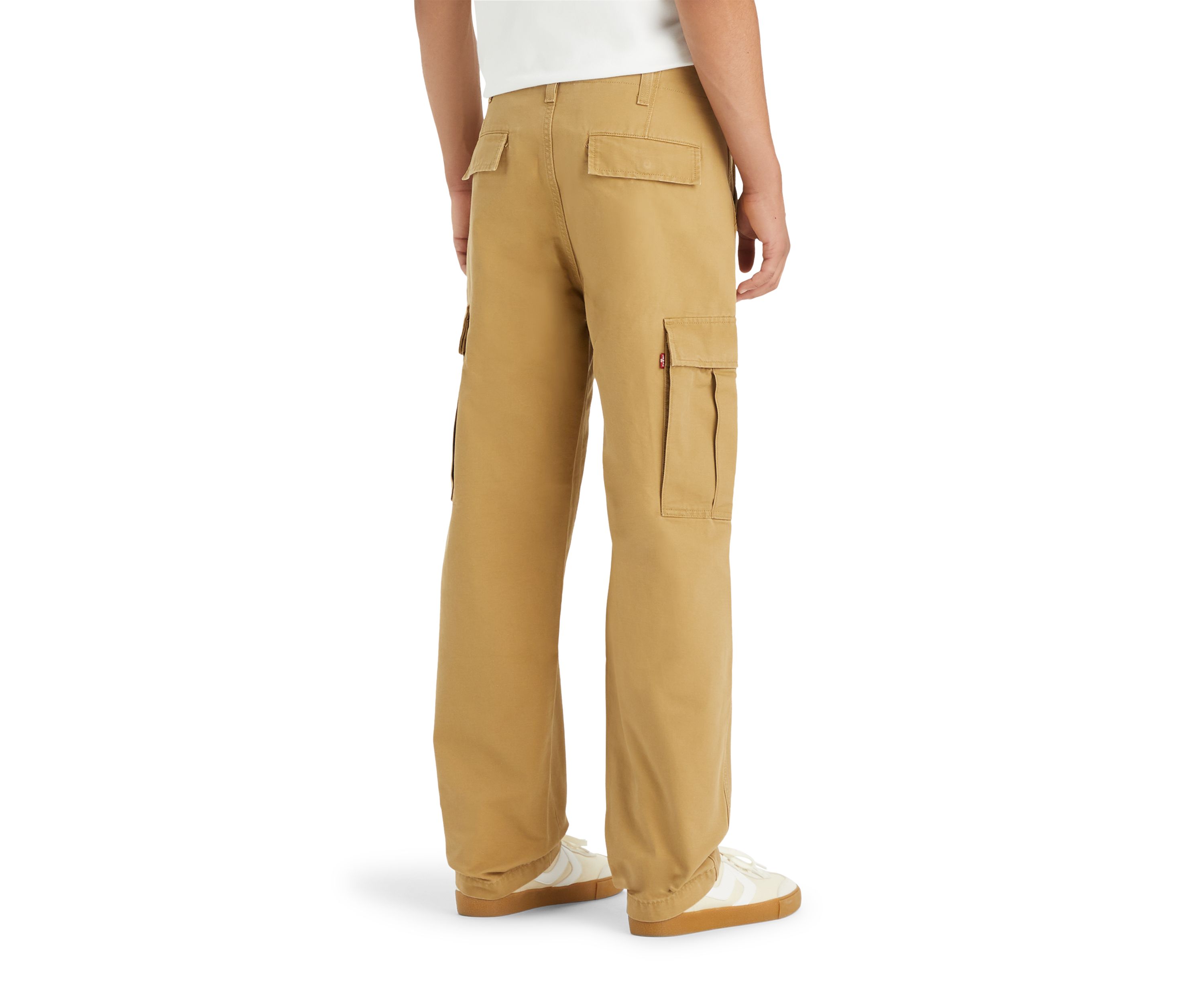 British Khaki Straight Cargo Pants