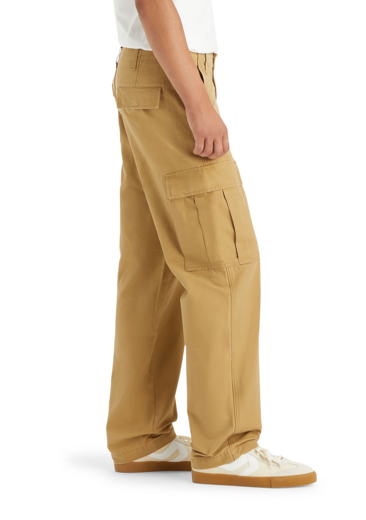 British Khaki Straight Cargo Pants