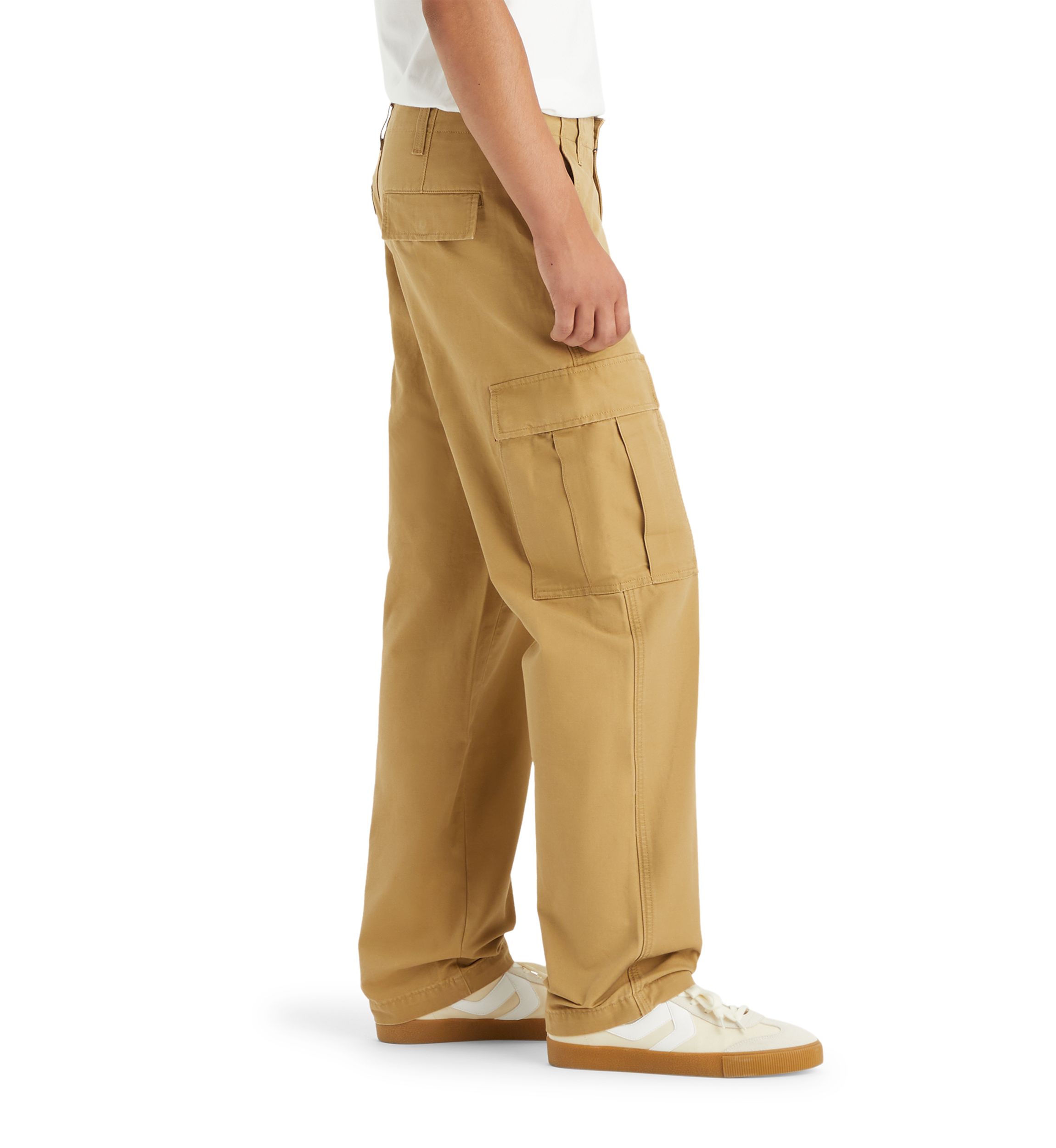 British Khaki Straight Cargo Pants