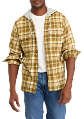 Levi's Men's Hooded Classic Worker Shirt, XLT Big