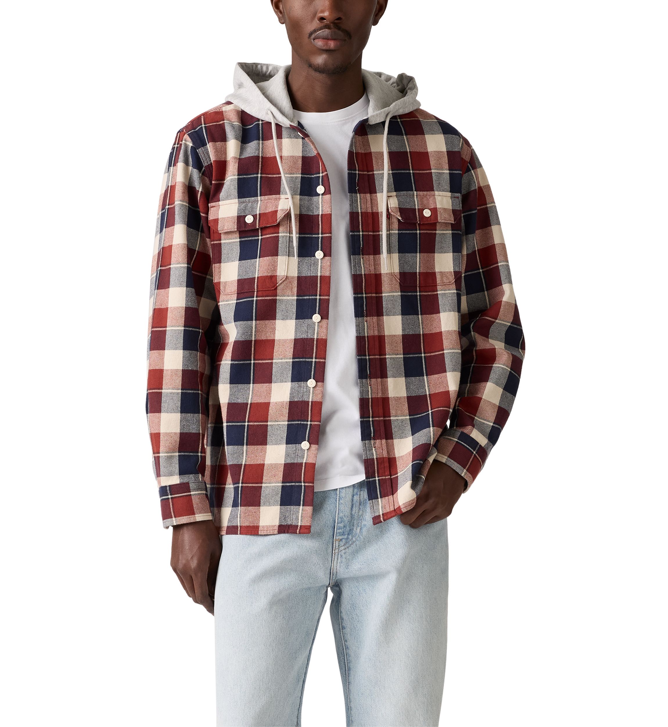Reeve Plaid Russet Button Down Shirt 