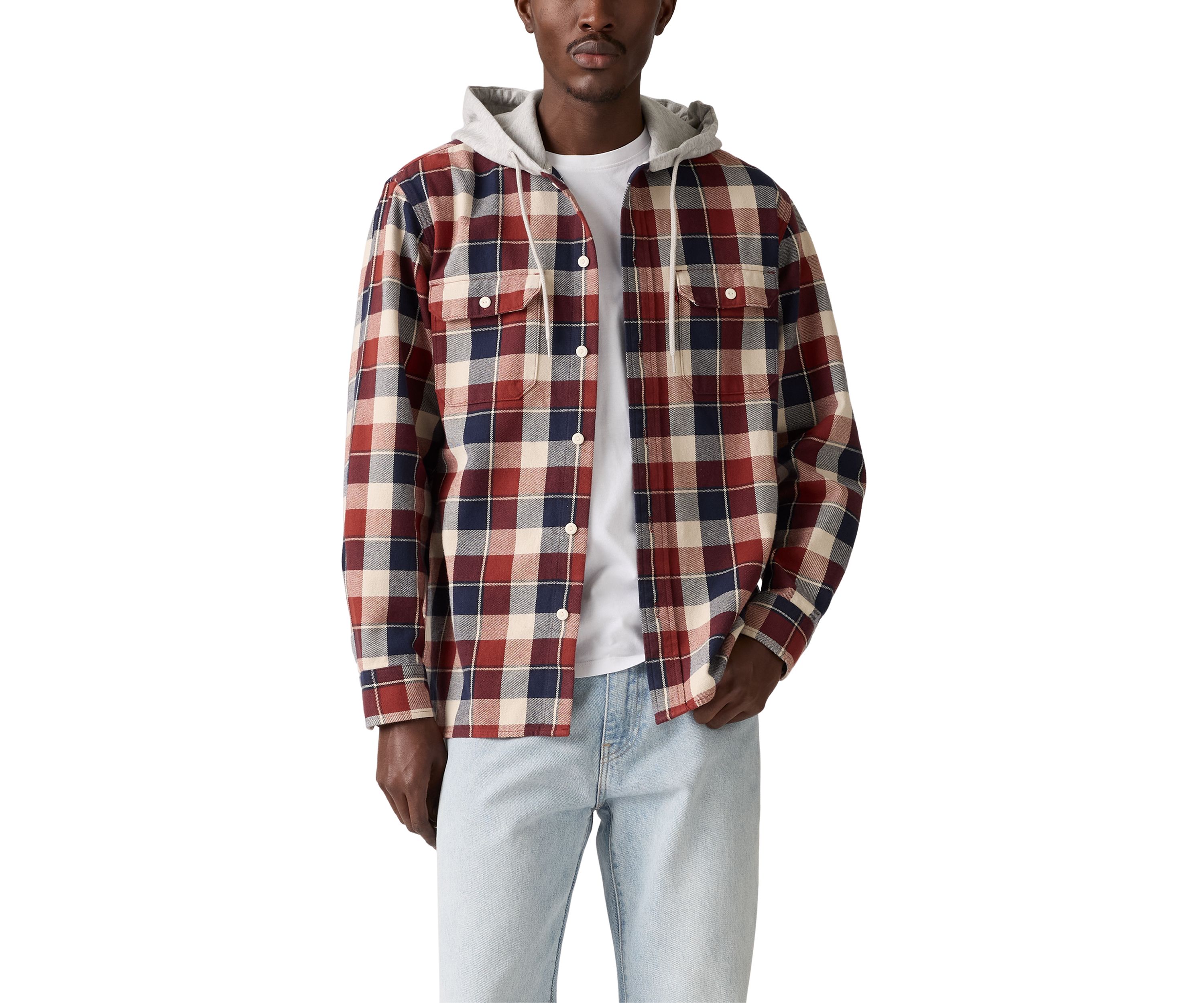 Reeve Plaid Russet Button Down Shirt 