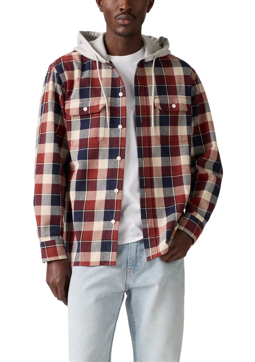 Reeve Plaid Russet Button Down Shirt 