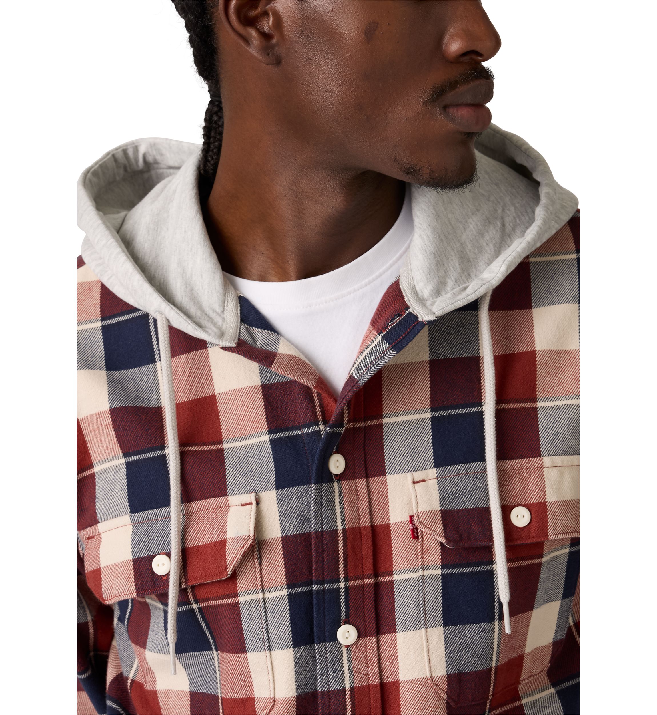 Reeve Plaid Russet Button Down Shirt 